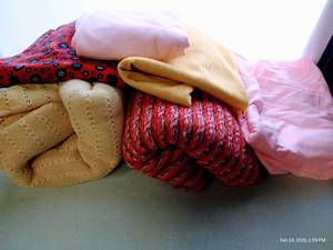 lot 133 image: Vintage Soft Woven Knits & Cotton Flower Print