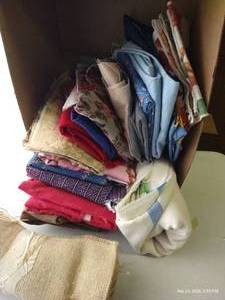 lot 158 image: Burlap, Denims, Upholstery Materials