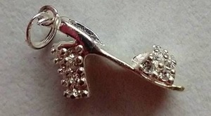 lot 159 image: 925 Silver Womens Sandal Charm