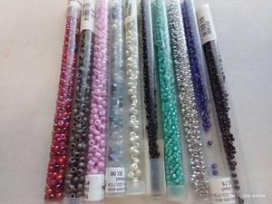 lot 182 image: (10) Tubes Glass Seed Beads