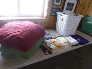 lot 16 image: Bedding, Table Clothes, Craft Items