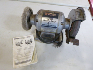 lot 66 image: Ryobi 12 HP Heavy Duty 6 Bench Grinder