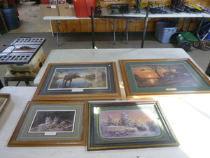 lot 127 image: 4 Framed Prints