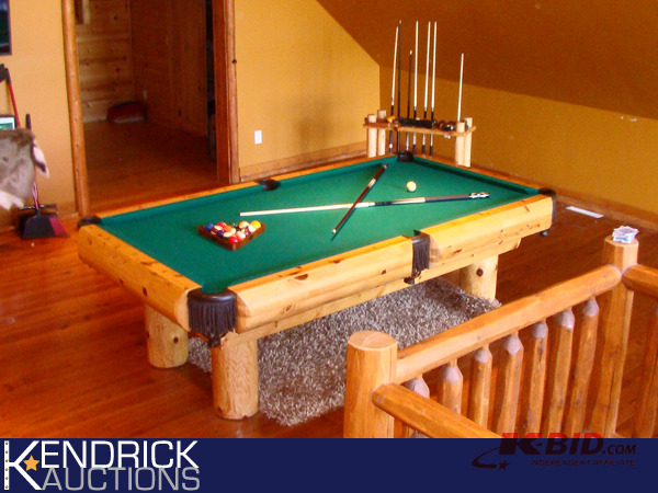 lot 17 image: Custom Built Northwoods Billiards Turnkey Pool Table