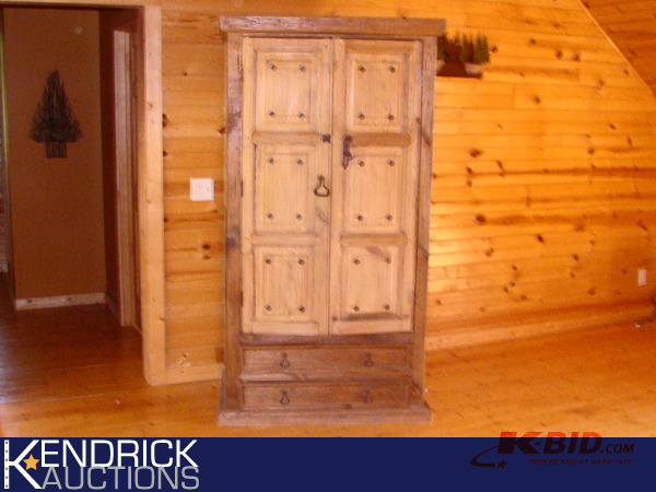 lot 41 image: Antique Wardrobe Hutch