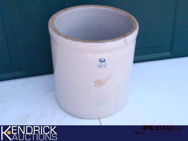 lot 55 image: 3 Gallon Red Wing Crock