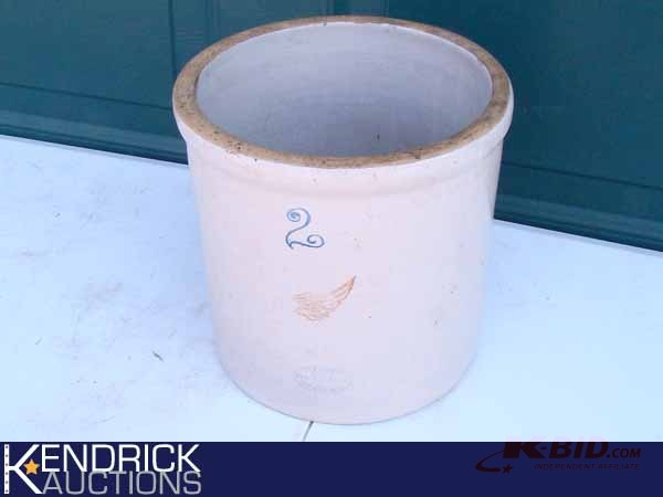 lot 56 image: 2 Gallon Red Wing Crock