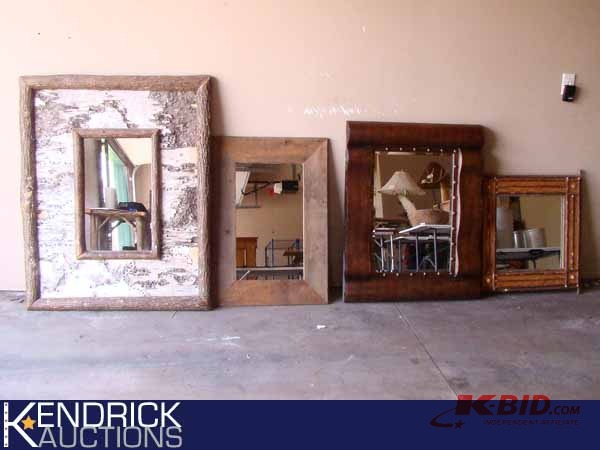 lot 68 image: Lot of 4 High End Country Themed Mirrors