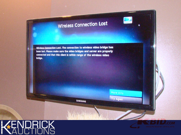 lot 92 image: Samsung 26 Flat Screen TV, and 3D Blu-Ray Player