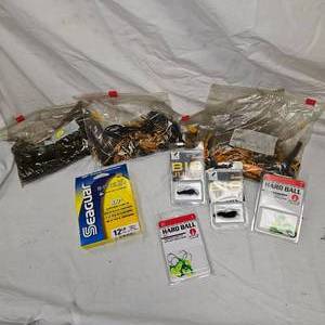 lot 7 image: Lot of New Tackle, Power Pro, Missle, Big Bite, VMC