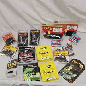 lot 9 image: Lot of New Tackle, Seaguar, Power Pro, Kinders, Zoom