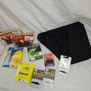 lot 10 image: Lot of New Tackle, Strike King, Rapala, J-Braid, War Eagle, Power Pro
