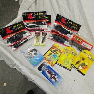 lot 59 image: Booyah, Strike King, Big Bite, War Eagle, Rapala