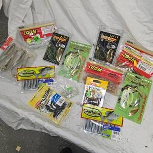 lot 81 image: War Eagle, Zoom, Big Bite, Powerbait, Bobby Garland