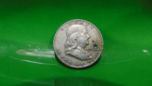 lot 24 image: 1958 Franklin-Liberty Bell Half Dollar