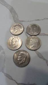 lot 26 image: 3-1776-1976D, 2-1776-1976 Eisenhower Dollars