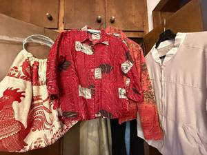 Chicos Design RedOrange Printed Top - Selene Sport Beige Bomber Jacket - Rooster Print Tote Bag