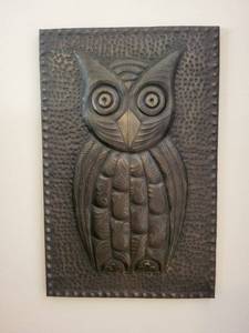 MH-507 Sova Owl Metal Wall Plaque - Minsk Art Factory