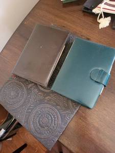 Agenda 1968 - Vintage Italian Leather-Bound DiaryCalendar (2 Volumes)