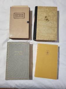 Vintage German Books Lot - Opera Lexikon Box & Kurt Ziesel (Und Was Bleibt Ist Der Mensch) (Lot of 4)