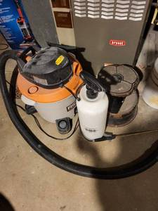 Ridgid WetDry Shop Vacuum - Orange Top, Gray Canister