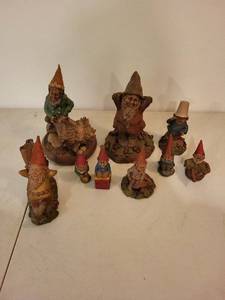 Miles Garden Gnomes Assortment - Vintage Hand-Painted Figurines