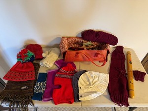 Vintage Knitting Supplies & Winter Accessories Lot Boye Holland Holder