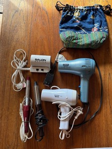 Vintage Hair Styling Tool Lot Conair Clairol Severin Untested