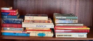 Mixed Vintage Books Lot Dictionaries German French Fiction Reference