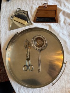 Stelton Cylinda-Line Arne Jacobsen Tray w Vintage Serving Accessories