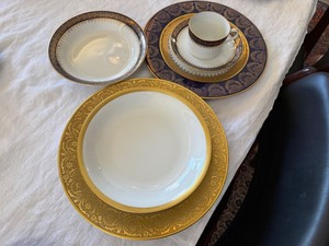 Vintage Limoges France Porcelain Plates Bowl Cup Saucer 6 Pc Lot