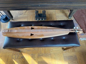 Handmade Mountain Dulcimer Folk String Instrument Wood Body Untested