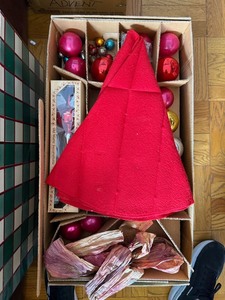 Vintage Glass Christmas Ornaments Lot w Old World Finial Tree Topper