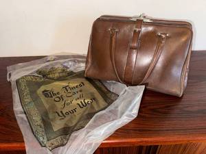 Vintage Gebo-Star Modell Brown Leather Frame Handbag Doctor Bag