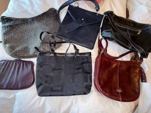 Assorted Womens Handbags Purse Lot of 6 Mixed Styles Used