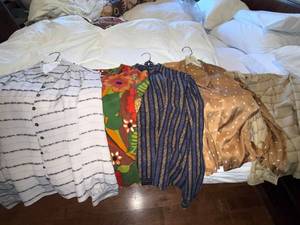 5 Pc Womens Blouse Top Lot Chicos Ren� Lisse Mixed Vintage Styles