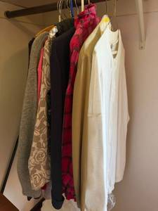 Mixed Women��s Clothing Lot Sweaters Cardigans Tops Used See Photos