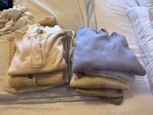 Womens Sweater Cardigan Lot Moda, Express Chicos Neutral Tones