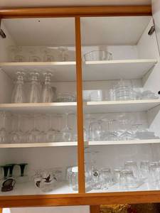 Assorted Glassware Stemware Serving Bowls Mixed Lot Used