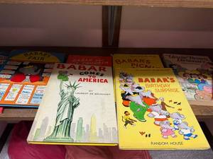 Vintage Babar & Charlie Brown Children��s Book Lot 9 Mixed HCPB