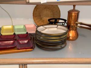 Vintage Hammered Copper Stovetop Espresso Coffee Maker w Instructions