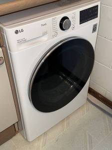 LG DLHC1455W Front Load Heat Pump Dryer ThinQ White Used