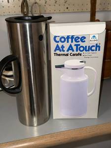 ALLGO Coffee At A Touch Thermal Carafe 1.0 Liter Boxed Stainless