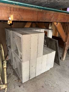 Mixed Concrete Block Lot Decorative Screen & Solid Cinder Blocks