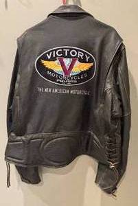 lot 11C image: MR - Victory Motorcycles Leather Jacket - 2XL