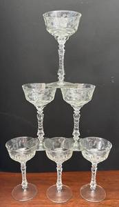 lot 38A image: DR - Libbey Rock Sharpe Halifax Stemware