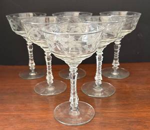 lot 44A image: DR - Vintage Libbey Halifax Stemware