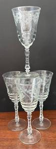lot 55A image: DR - Vintage Libbey Halifax Stemware