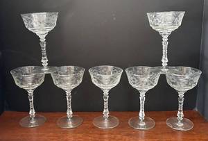 lot 57A image: DR - Vintage Libbey Halifax Stemware