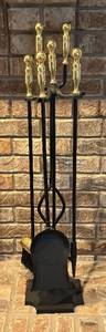 lot 74R image: LL - Classy Fireplace Tool Set